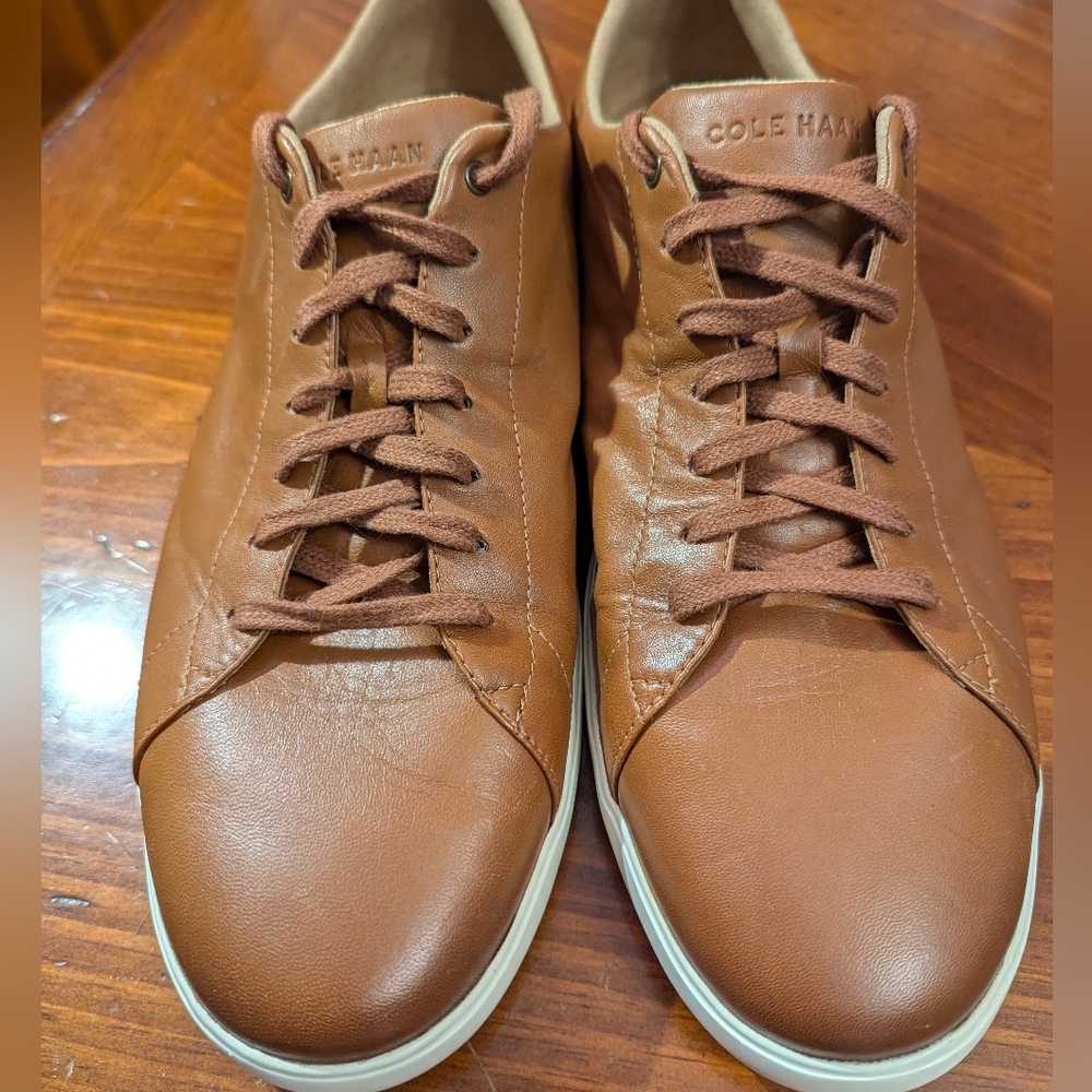 Cole Haan Grand Crosscort II Men's Brown Leather Sneakers Size 12 - Picture 5 of 8